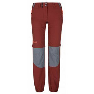 Dámské outdoorové kalhoty Kilpi WANAKA-W tmavě červené 44