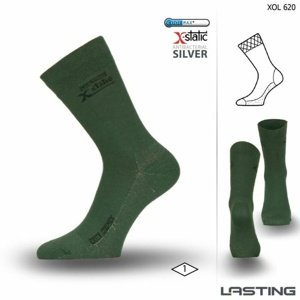 Lasting funkční ponožky XOL-620 zelené L (42-45)
