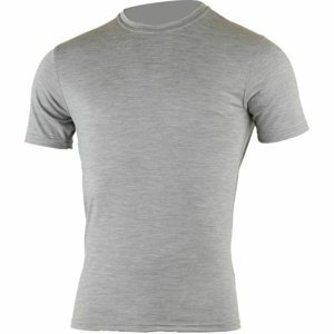 Pánské merino triko Lasting CHUAN-8484 sv. šedé M