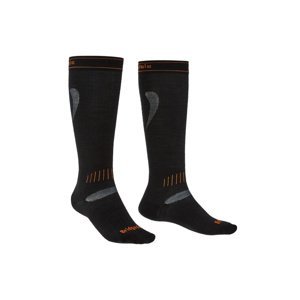 Ponožky Bridgedale Ski Ultra Fil black/orange/009 L (9-11,5)