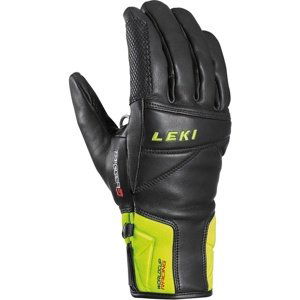 Pětiprsté rukavice Leki Worldcup Race Speed 3D black/ice lemon 7.5