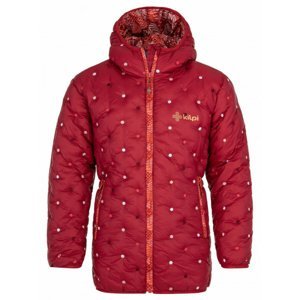 Dívčí zimní prošívaný kabát Kilpi DAMIA-JG tmavě červený 110