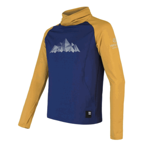 Pánská mikina Sensor Coolmax Thermo Mountains mustard/deep blue L
