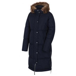 Dámský péřový kabát Husky Downbag L černomodrá XL
