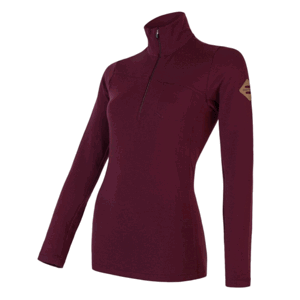 Dámské triko Sensor Merino Extreme Zip port red M