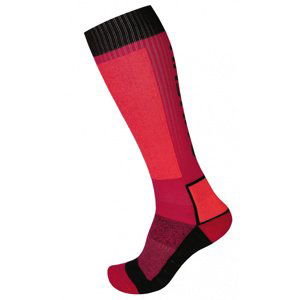 Ponožky Husky Snow Wool růžová/černá L (41-44)