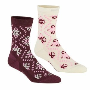 Dámské vlněné ponožky Kari Traa Tirill sock 2pk růžové 611322-Pri 36-38