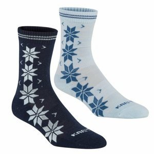 Dámské vlněné ponožky Kari Traa Vinst 2pk modré 611213-Coo 36-38