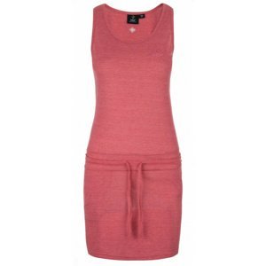 Bavlněné šaty Kilpi MAZAMET-W růžové 34