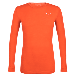 Pánské tričko Salewa s dlouhým rukávem Zebru Fresh Merino Responsive 28347-4150 red orange XXL