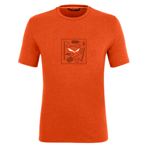 Pánské tričko Salewa Pure Box Dry 28378-4156 red orange M