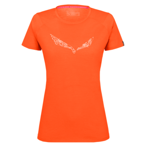 Dámské tričko Salewa Pure Hardware Merino 28385-4150 red orange 34