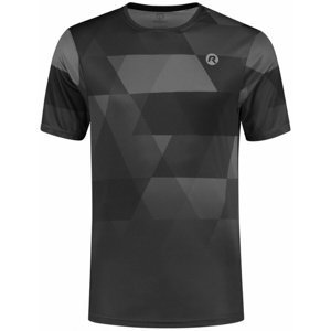 Pánské funkční tričko Rogelli GEOMETRIC, černo-šedé ROG351410 L