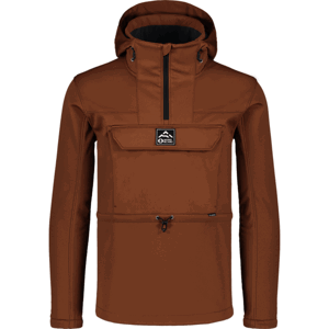 Pánský zateplený softshellový anorak Norblanc Pocket hnědý NBWSM7576_HDU S