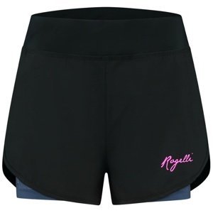 Dámské běžecké šortky Rogelli June černo/modro/růžové ROG351407 XL