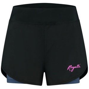 Dámské běžecké šortky Rogelli June černo/modro/růžové ROG351407 S