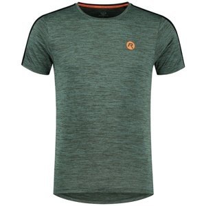 Pánské funkční tričko Rogelli Jake khaki/oranžové ROG351401 S