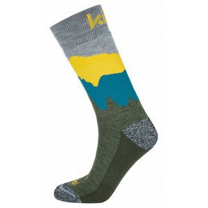 Turistické ponožky Kilpi NORS-U khaki 39-42