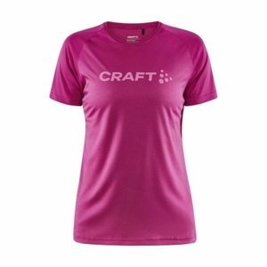 Dámské triko CRAFT CORE Unify Logo růžová 1911785-486000 S
