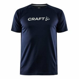 Pánské funkční triko CRAFT CORE Unify Logo tmavě modré 1911786-396000 S