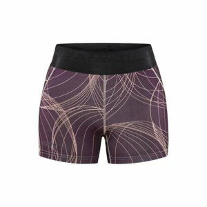 Dámské elastické šortky CRAFT Core Essence Hot Pants fialové s růžovou 1908773-435721 M