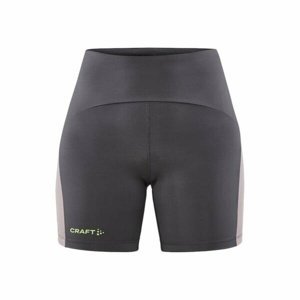 Dámské funkční krátké elastické kalhoty CRAFT PRO Hypervent Short tmavě šedé s fialovou 1910434-985436 XS
