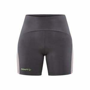 Dámské funkční krátké elastické kalhoty CRAFT PRO Hypervent Short tmavě šedé s fialovou 1910434-985436 M