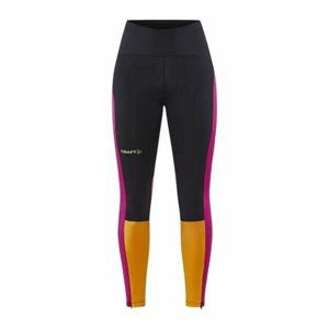 Dámské funkční elastické kalhoty CRAFT PRO Hypervent černé s růžovou 1910436-999486 L