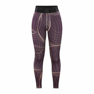 Dámské elastické kalhoty CRAFT Core Essence fialová s růžovou 1908772-435721 XS