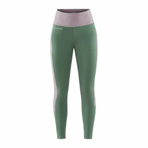 Dámské elastické kalhoty CRAFT ADV Essence 2 zelené s fialovou 1911916-812436 XL
