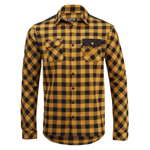 Pánská flanelová košile Silvini Farini MJ2131 black-yellow L