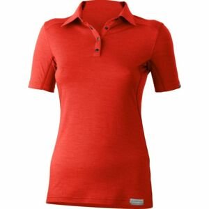 Dámská merino polo košile Lasting ALISA-3737 červená L