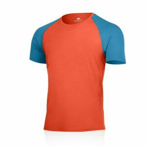 Pánské merino triko Lasting CALVIN-2151 oranžové L