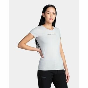 Dámské bavlněné tričko Kilpi LISMAIN-W Světle šedá 34