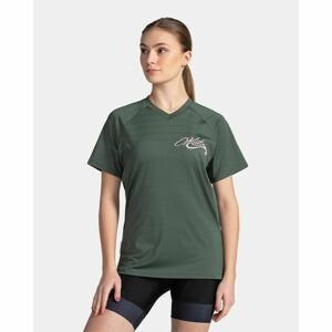 Dámské bavlněné tričko Kilpi REMIDO-W Tmavě zelená 34