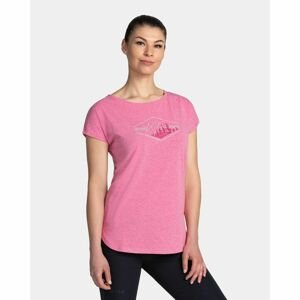 Dámské bavlněné tričko Kilpi NELLIM-W Růžová 34