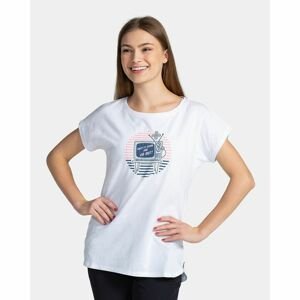 Dámské bavlněné tričko Kilpi NELLIM-W Bílá 34