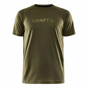 Pánské funkční triko CRAFT CORE Unify Logo zelené 1911786-664000 S