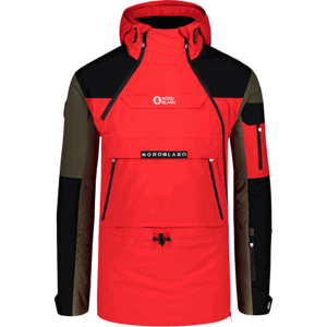 Pánský snowboardový anorak Nordblanc ADAPTABLE červený NBWJM7751_MOC XXL