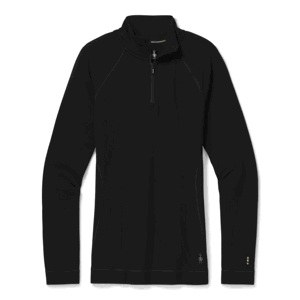 Smartwool W MERINO 250 BASELAYER 1/4 ZIP BOXED black Velikost: XS spodní prádlo