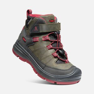 Keen REDWOOD MID WP JR steel grey/red dahlia Velikost: 36 dětské boty