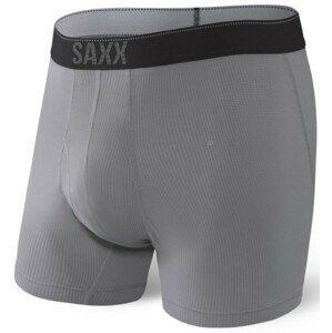 Saxx QUEST QDM BOXER BRIEF FLY dark charcoal II Velikost: M boxerky