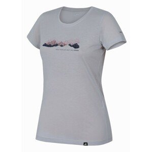 Hannah COREY II gray violet Velikost: 38 dámské tričko s krátkým rukávem