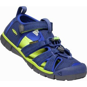Keen SEACAMP II CNX YOUTH blue depths/chartreuse Velikost: 35 dětské sandály