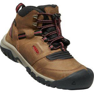 Keen RIDGE FLEX MID WP YOUTH bison/red carpet Velikost: 32/33