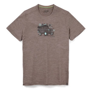 Smartwool M MERINO SPORT 150 OVERLAND ADVENTURE SS GRAPHIC TEE flint heather Velikost: XL