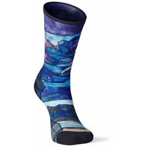 Smartwool W ATHLETE EDITION RUN PRINT CREW multi color Velikost: S