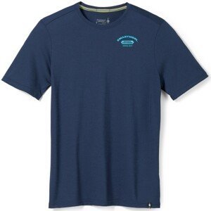 Smartwool M NATURAL PROVISIONS GRAPHIC TEE SF deep navy Velikost: L pánské tričko s krátkým rukávem
