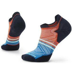 Smartwool RUN TARGETED CUSHION LOW ANKLE PATTERN orange rust Velikost: M ponožky