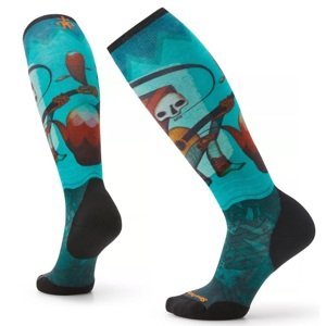 Smartwool W SKI TARGETED CUSHION PRINT OTC twilight blue Velikost: S ponožky